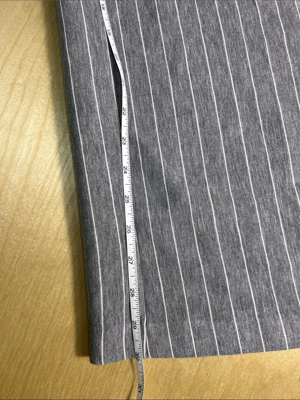 Lane Bryant Gray Pinstripe Wide Leg high rise Pants size 20 - Picture 6 of 8